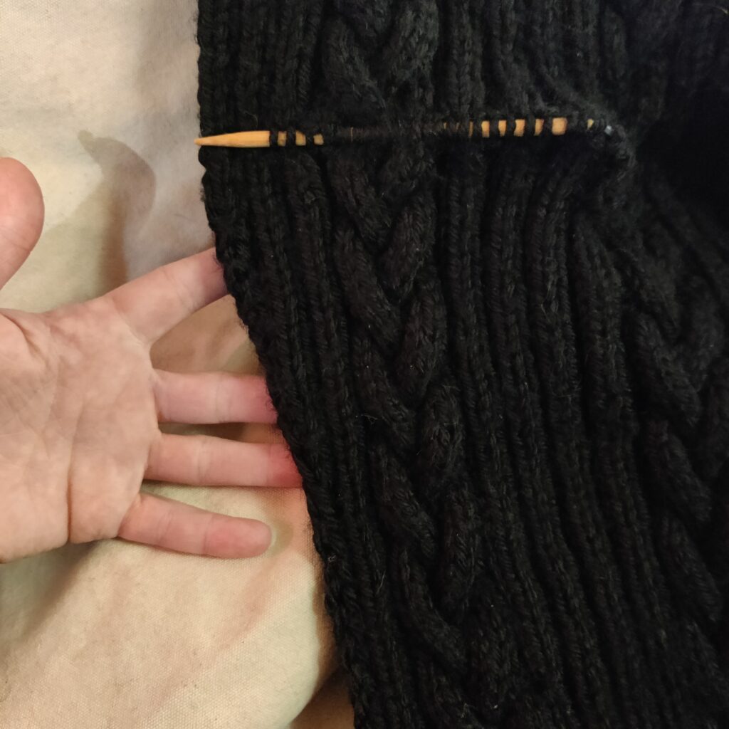 I will be frogging this sleeve and trying again because the decrease isn't even down the length of it. This is the most frustrating part of pattern writing.